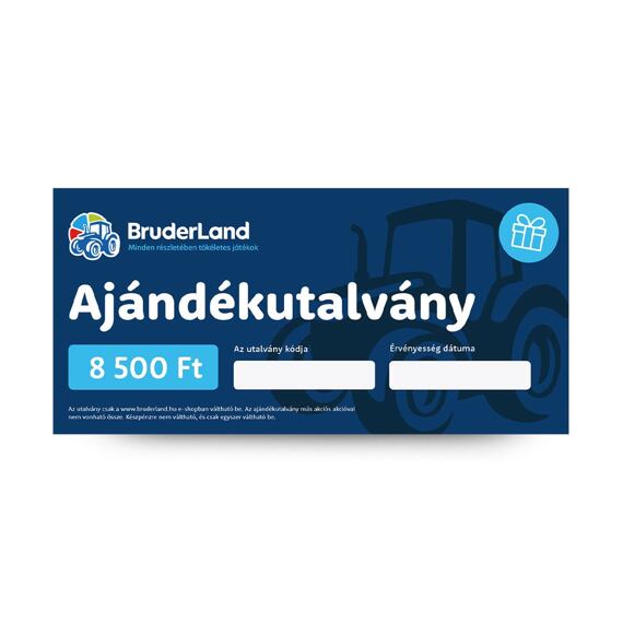 Ajándékutalvány 8 500 Ft