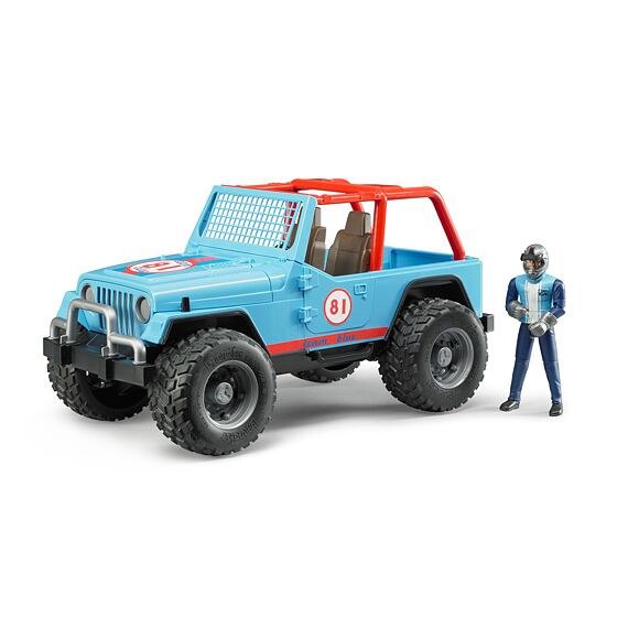 Verseny Jeep Cross Country (kék), versenyzővel - Bruder 2541