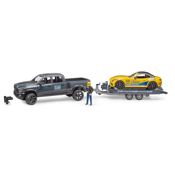 RAM 2500 Power Wagon és Roadster Bruder Racing Team versenyautó - Bruder 2504